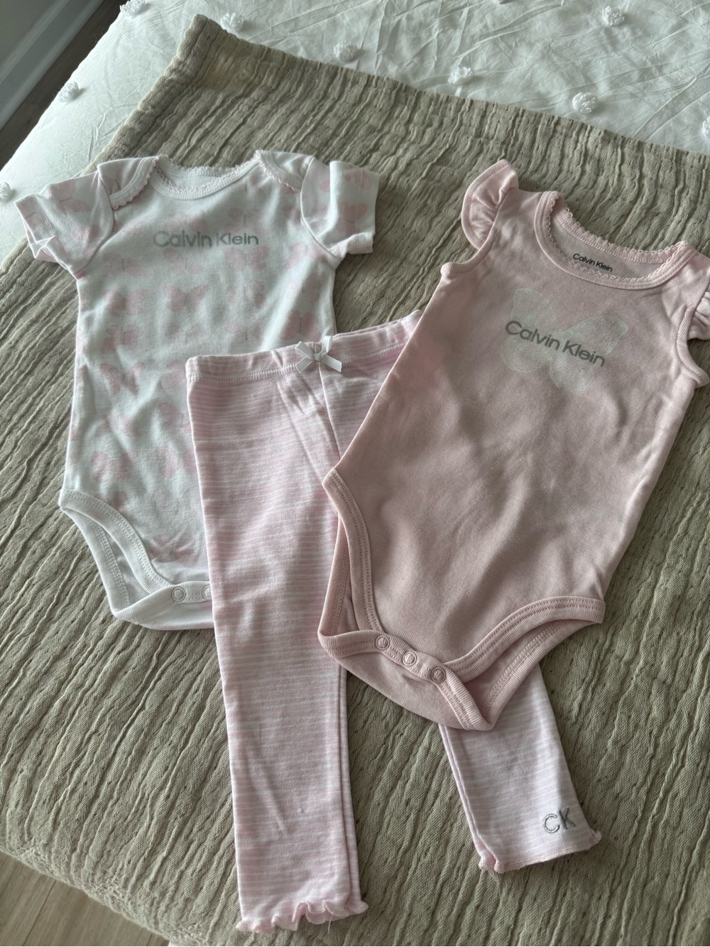 Calvin Klein Light Pink Bodysuit & Legging Set